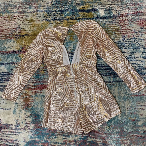 Sequin mini romper - Picture 2 of 2
